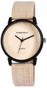 Armbanduhr Beige Kunstleder Donna Kelly