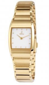 Armbanduhr Weiss Gold Edelstahl OBAKU V142LGISG