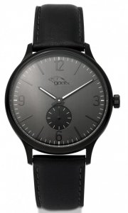 Armbanduhr Schwarz Leder Gooix HUA-05916