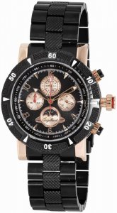 Armbanduhr Schwarz Rosé Metall Engelhardt 387741028005