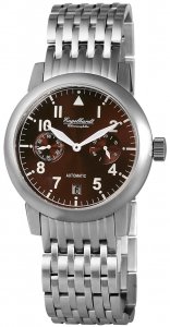 Armbanduhr Braun Silber Metall Engelhardt 388927028002