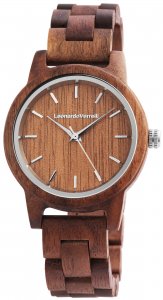 Armbanduhr Holz Walnuss Braun Leonardo Verrelli 2800025