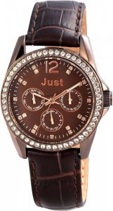 Armbanduhr Braun Crystal Leder JUST JU10121
