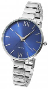 Armbanduhr Blau Silber Metall Excellanc1800064