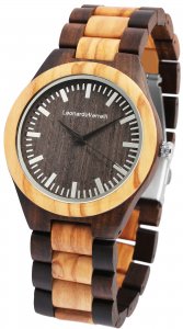 Armbanduhr Holz Braun Sandelholz Olive Leonardo Verrelli 2800038