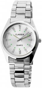 Armbanduhr Silber Cutglas Metall Classix 2800015