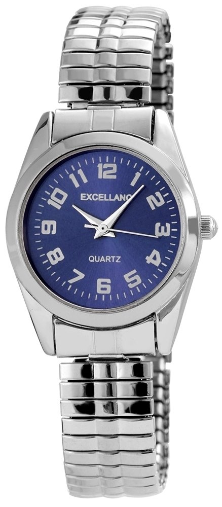 Armbanduhr Blau Silber Metall Excellanc 1700023