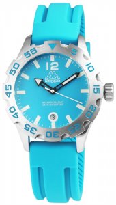 Armbanduhr Blau/Silber Datum Silikon KAPPA KP-1401L-D