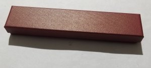 Schmuckbox Karton lang Rot 21,5 x 4,5 cm